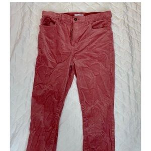Corduroy pink pants